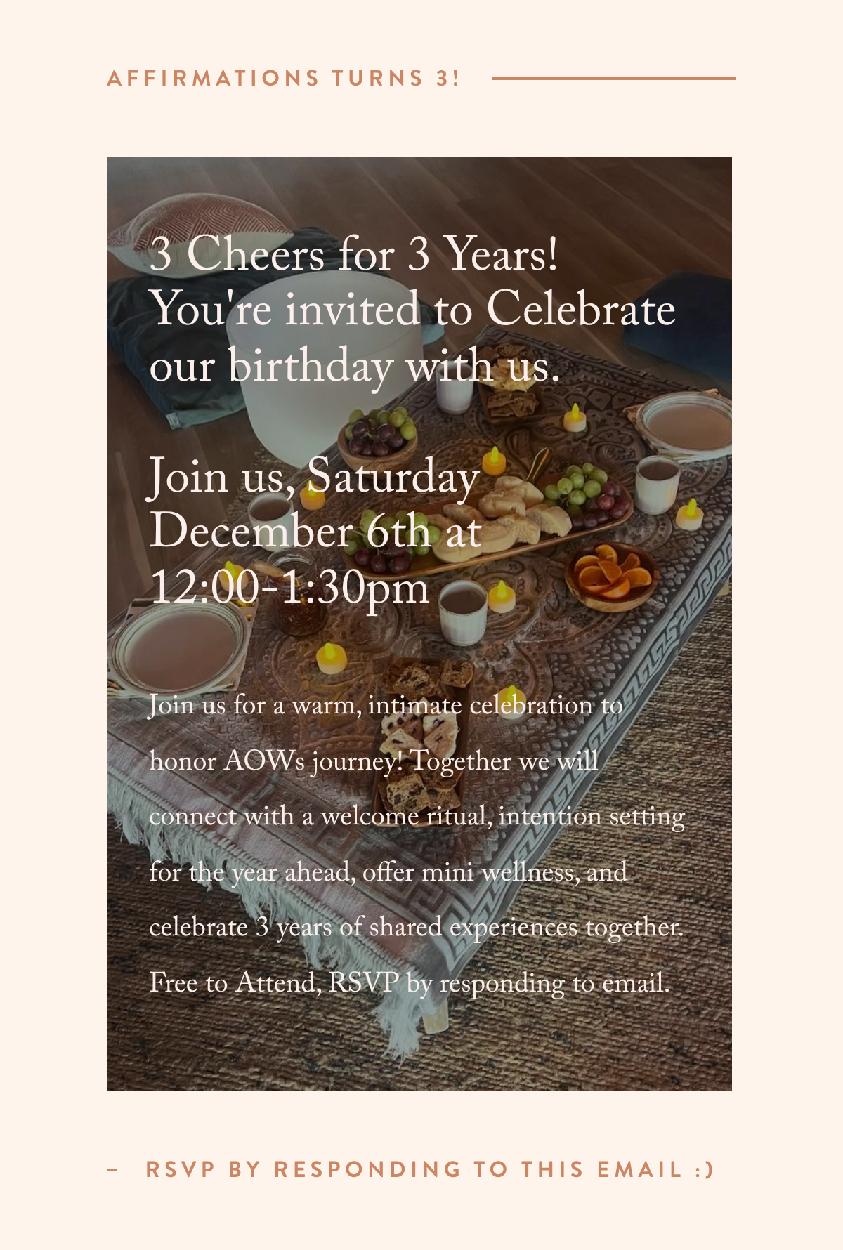 AOW 3rd Birthday Celebration - Workshop