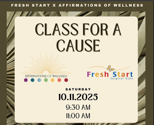 Classes for a Cause Workshop - Donation Based